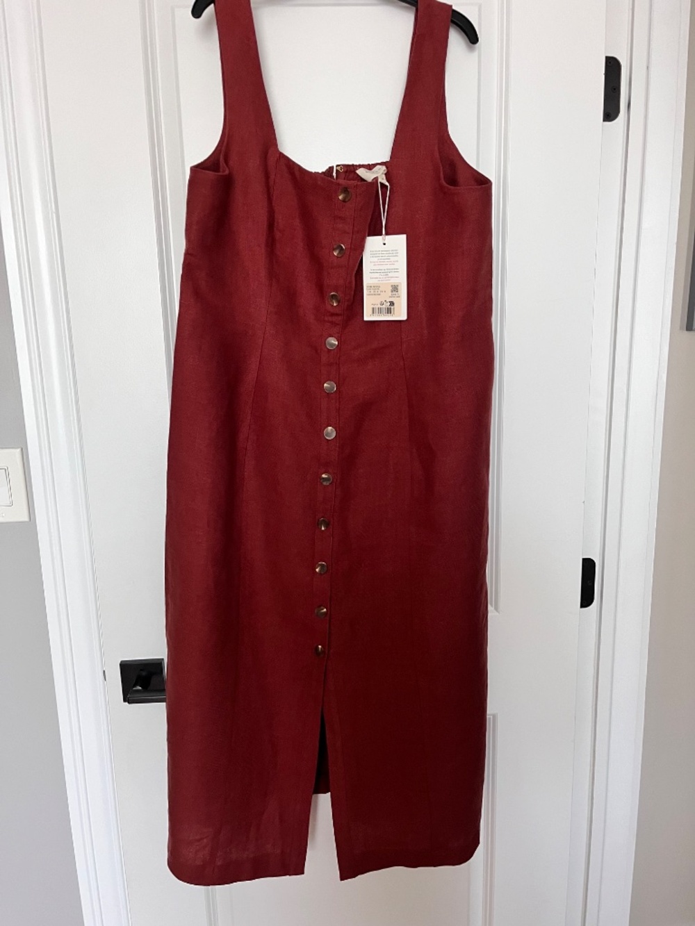 Sezane Donna Dress in 100% linen - Picture 3 of 6